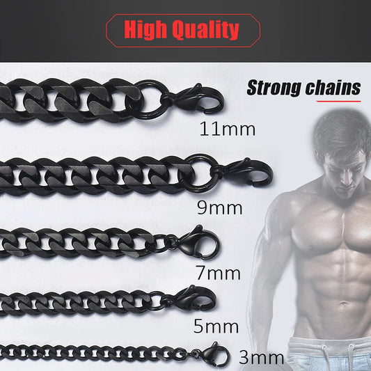 Black Cuban Link Chain