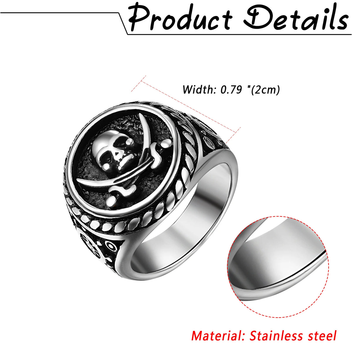 Pirate Skull Ring