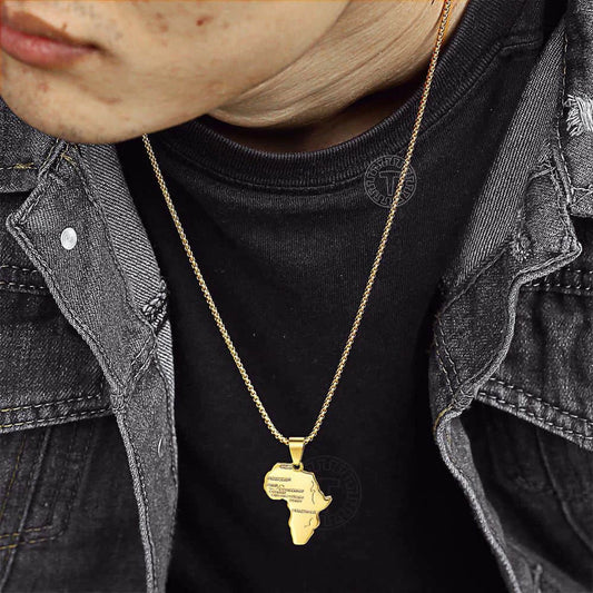 Africa Map Pendant
