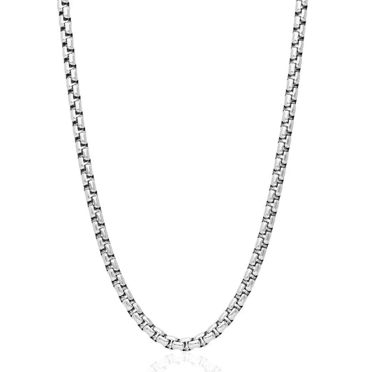 3.5mm Sterling Silver Box Chain Necklace