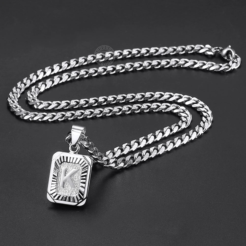 Cuban Initial Pendant