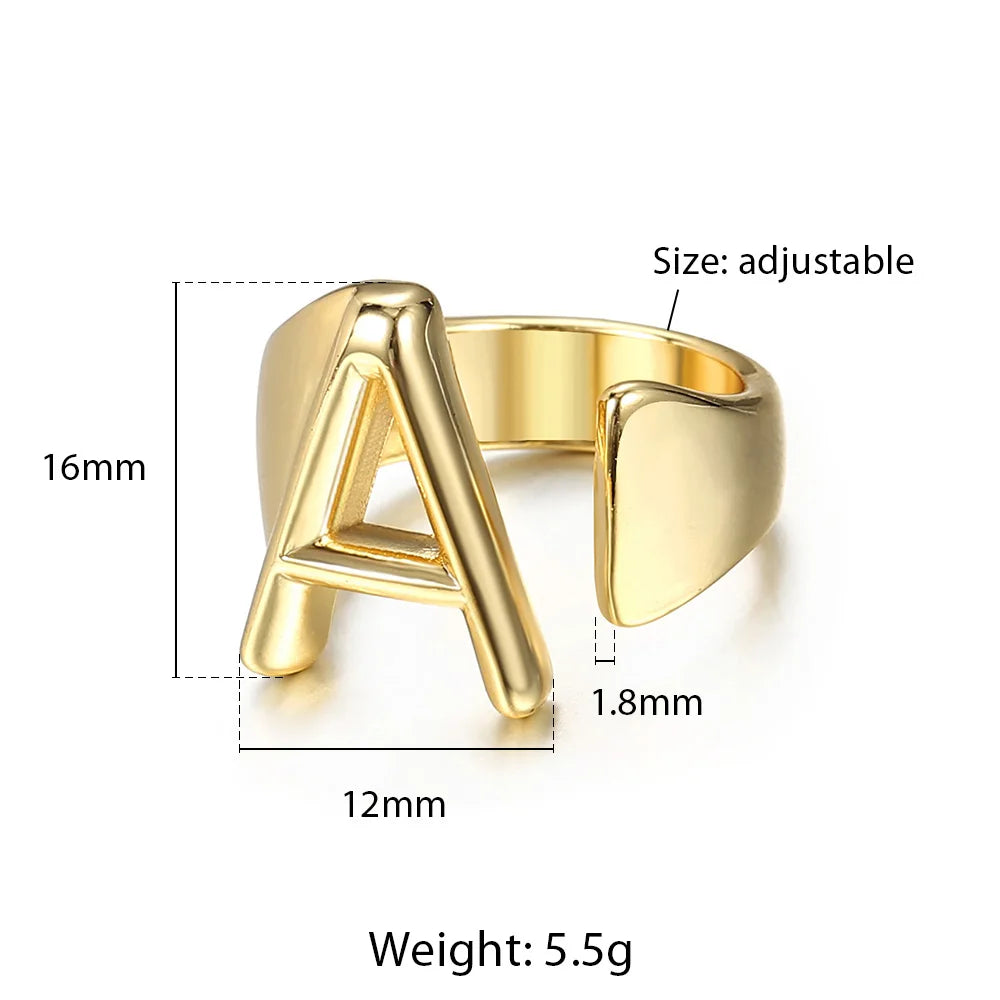 Golden Initial Ring