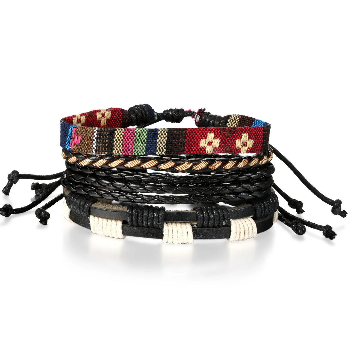 Leather Charm Bracelet