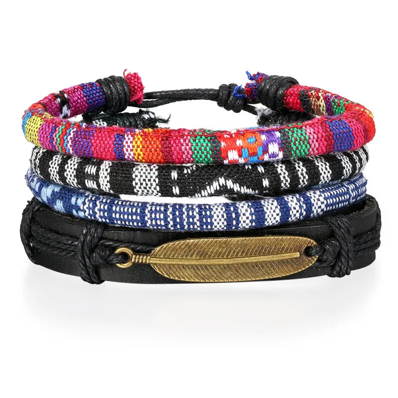 Leather Charm Bracelet