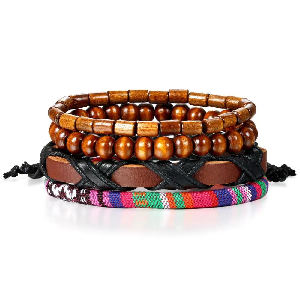 Leather Charm Bracelet