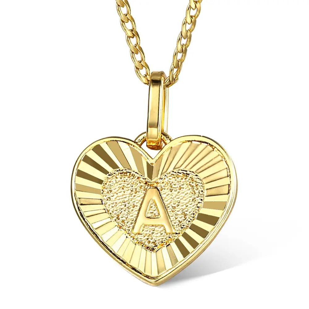 Heart Initial Necklace