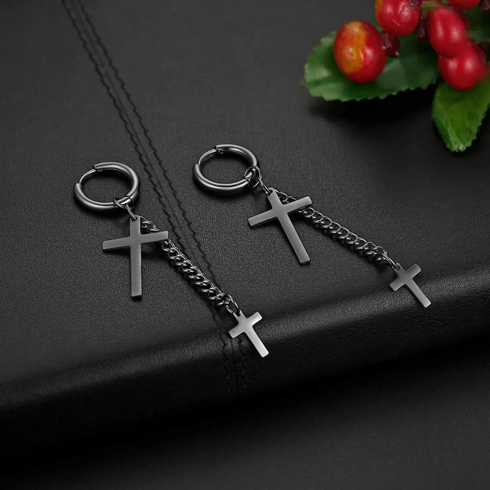 Double Cross Earrings