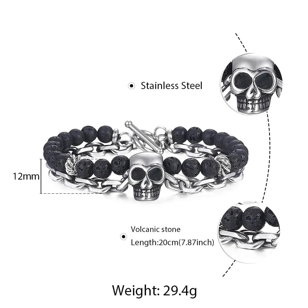 Beaded Stone Bracelet