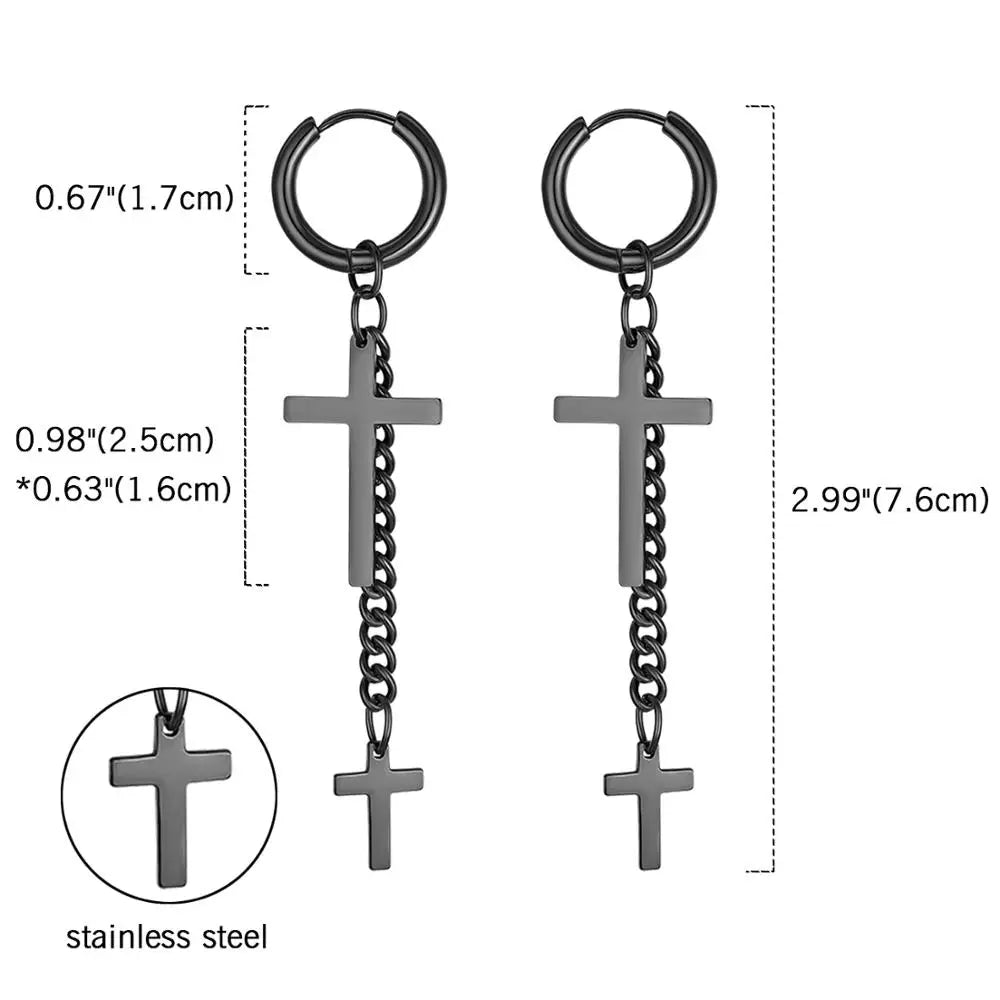 Double Cross Earrings