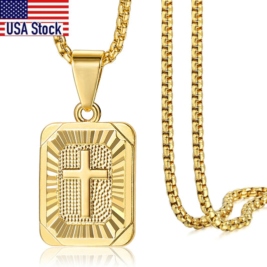 Square Cross Pendant