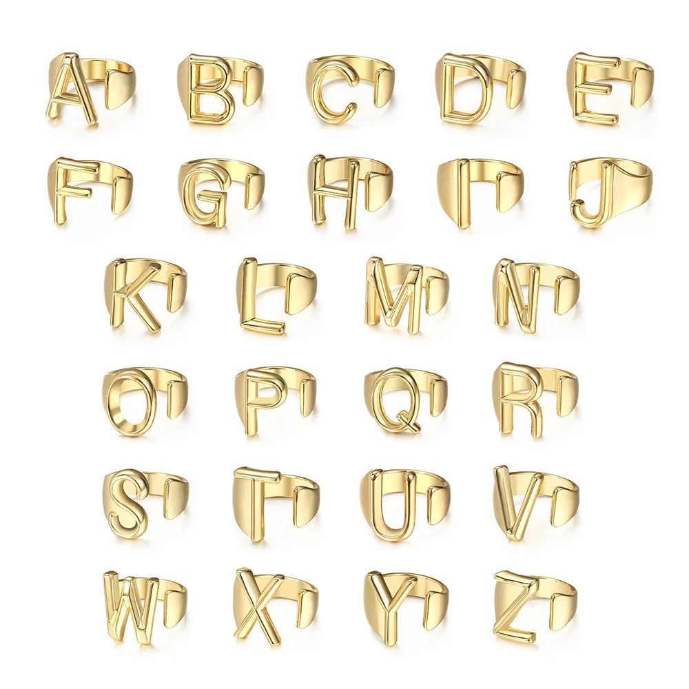 Golden Initial Ring