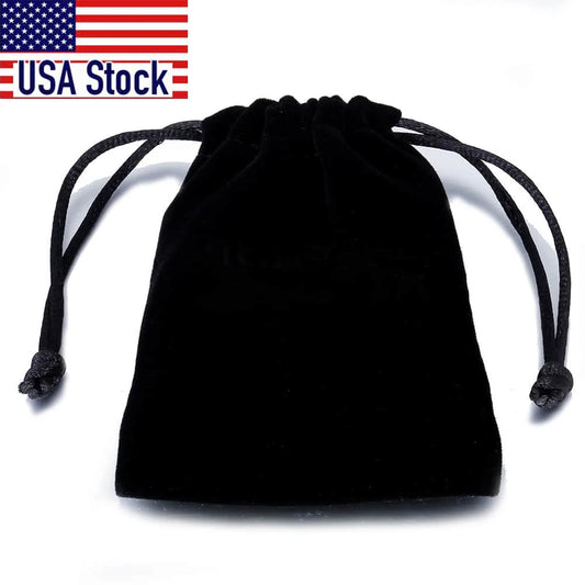 Black Velvet Jewelry Pouch