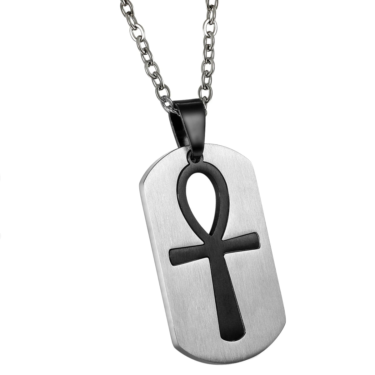 Ankh Tag Necklace