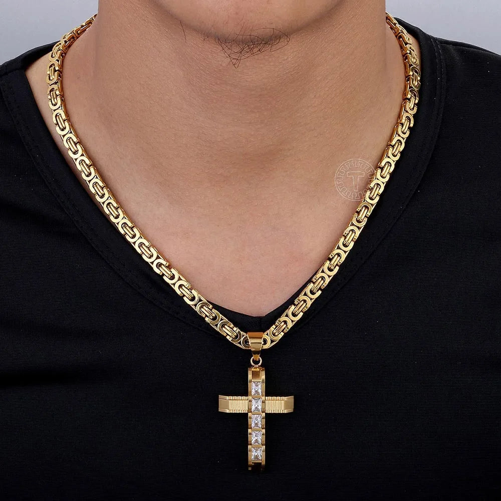 Byzantine Cross Necklace