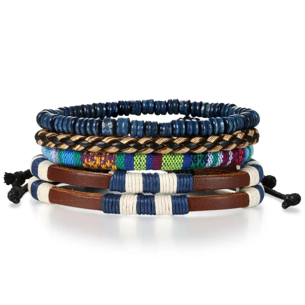 Leather Charm Bracelet