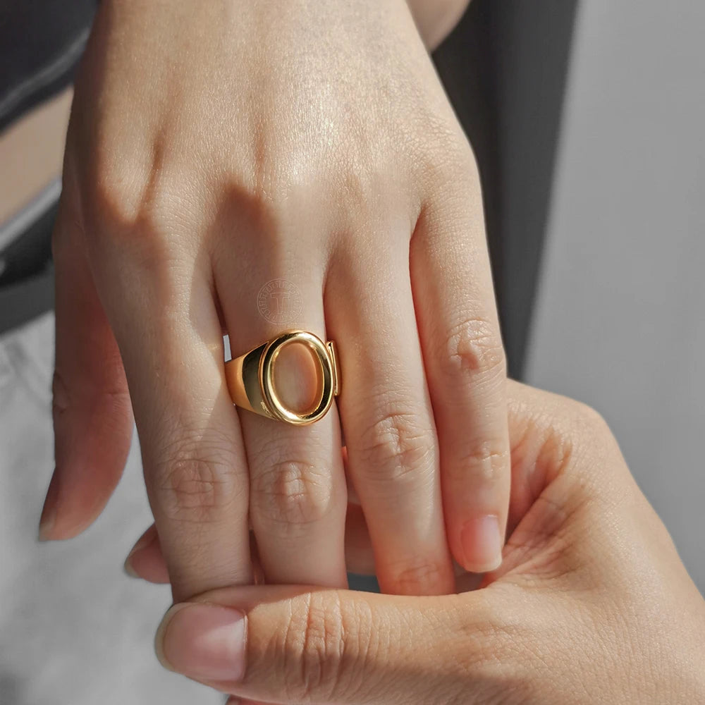 Golden Initial Ring