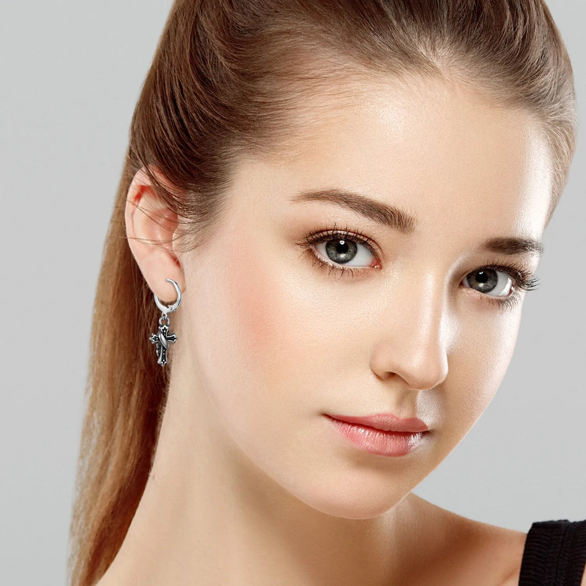 Cross Dangle Earrings