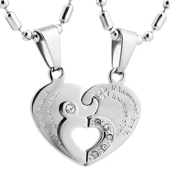 Shared Heart Necklaces