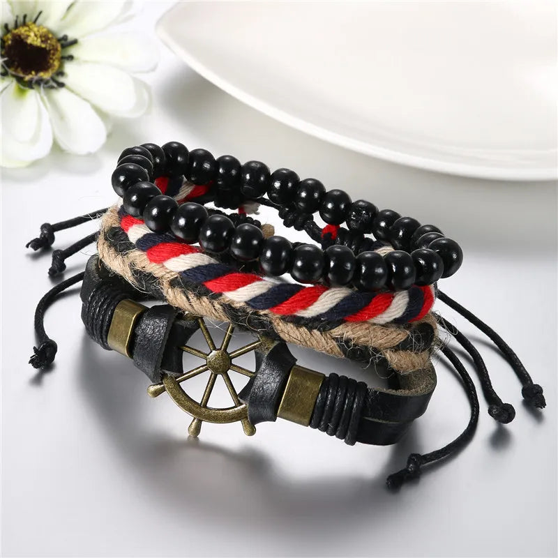 Leather Charm Bracelet