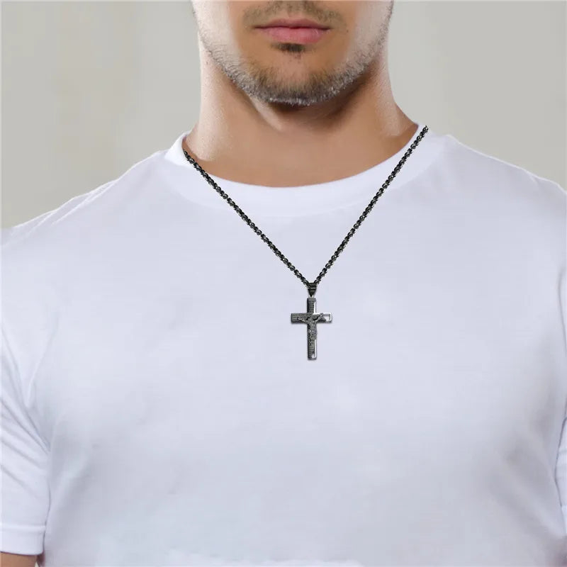 Scripture Crucifix Necklace