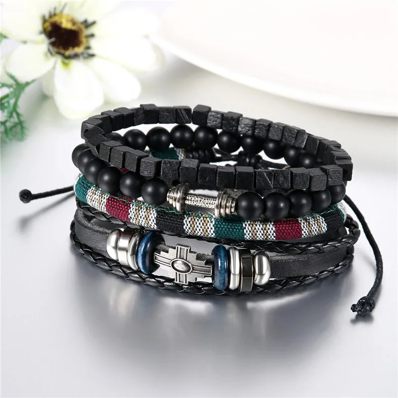 Leather Charm Bracelet