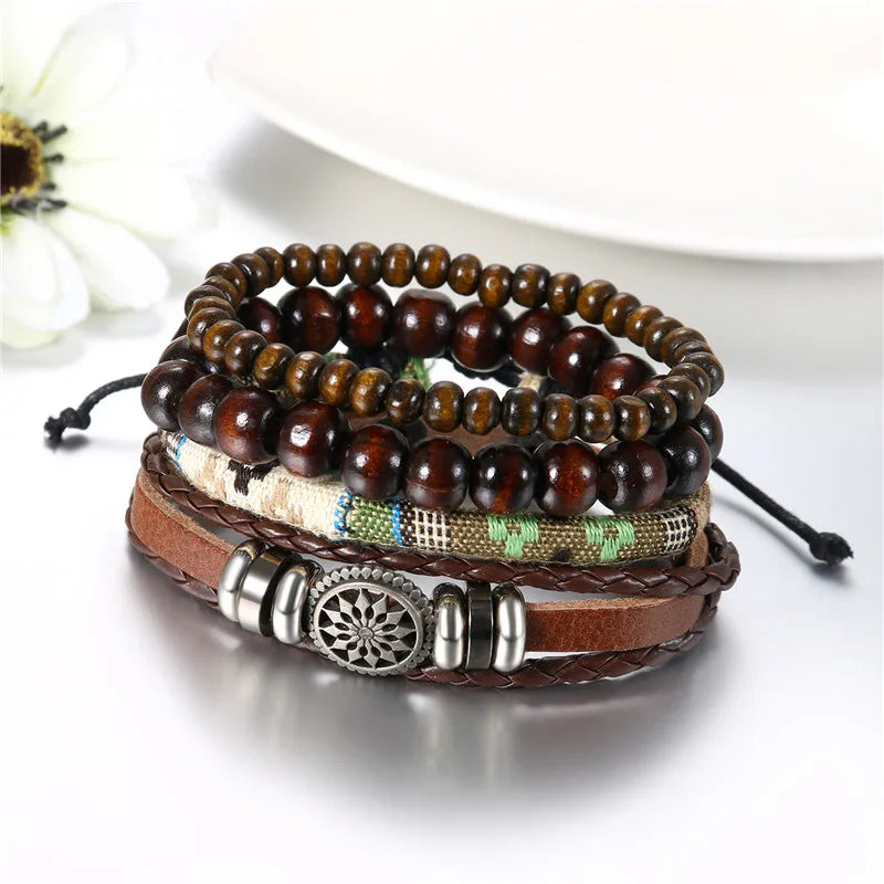 Leather Charm Bracelet
