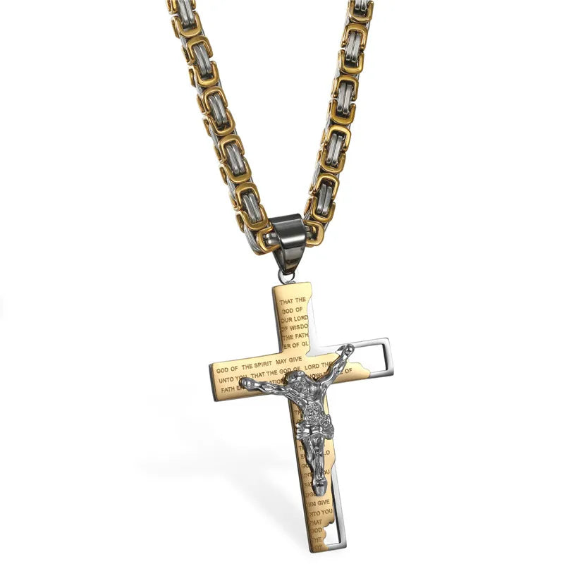 Scripture Crucifix Necklace