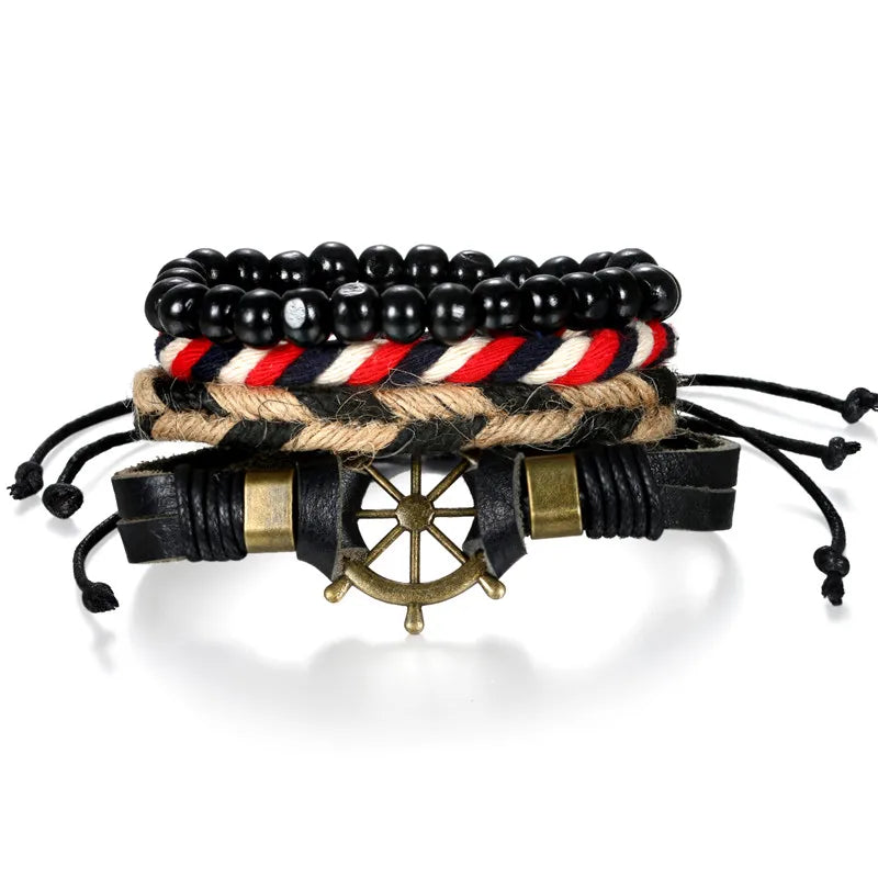 Leather Charm Bracelet