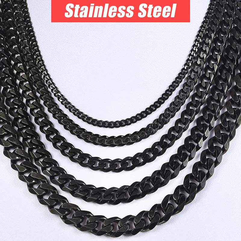 Black Cuban Link Chain