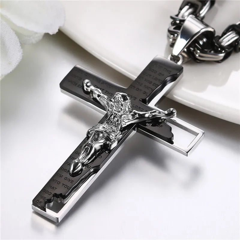 Scripture Crucifix Necklace