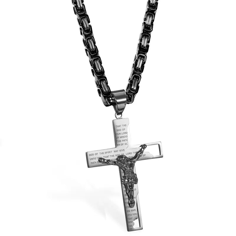 Scripture Crucifix Necklace