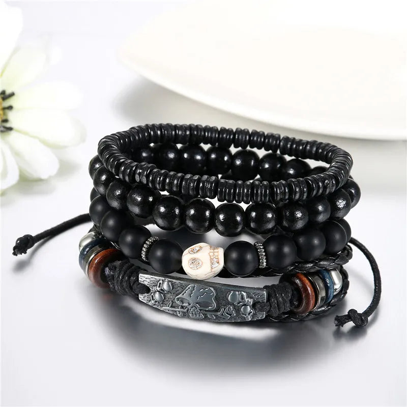 Leather Charm Bracelet