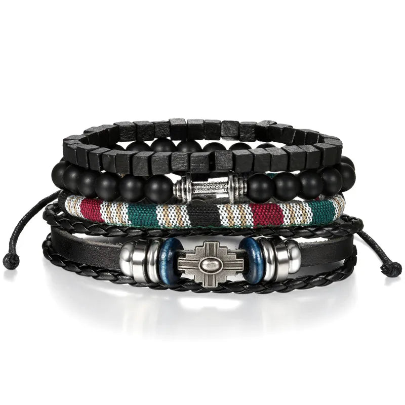 Leather Charm Bracelet