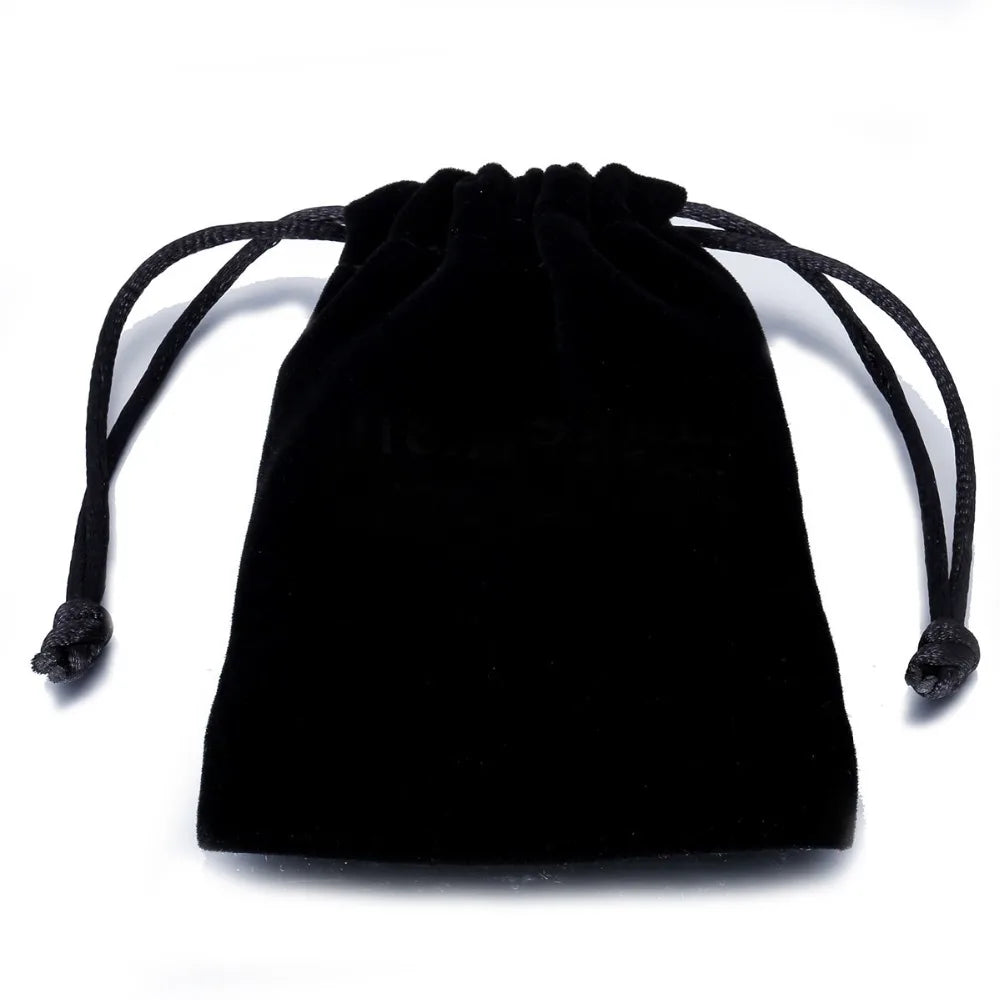 Black Velvet Jewelry Pouch