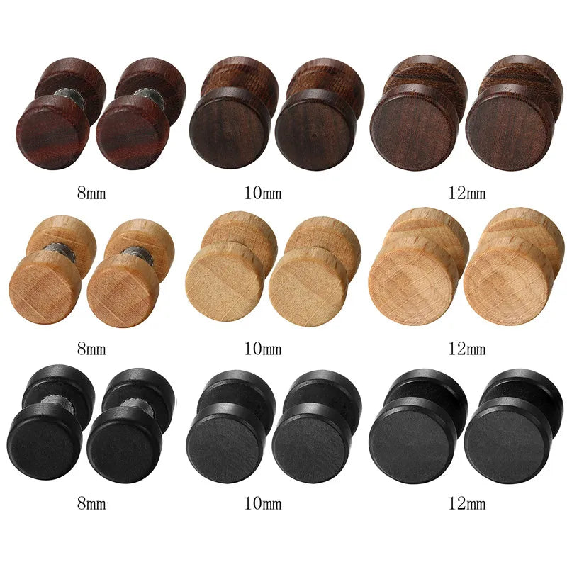 Wood Disc Studs