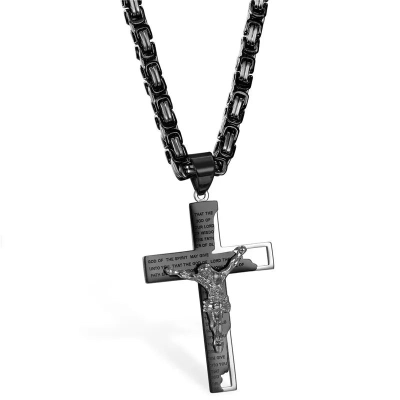 Scripture Crucifix Necklace