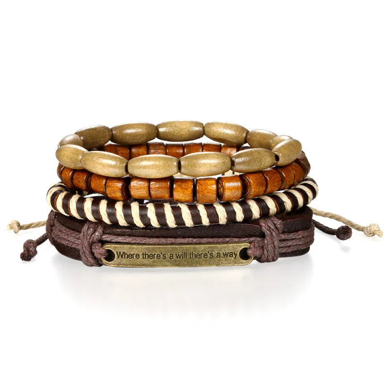 Leather Charm Bracelet