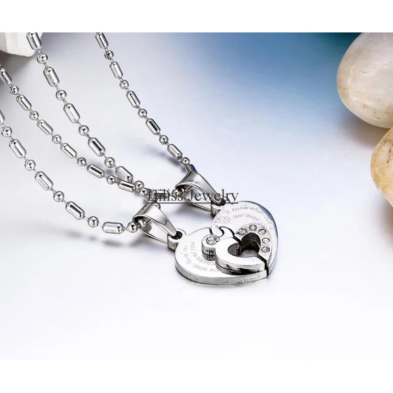 Shared Heart Necklaces