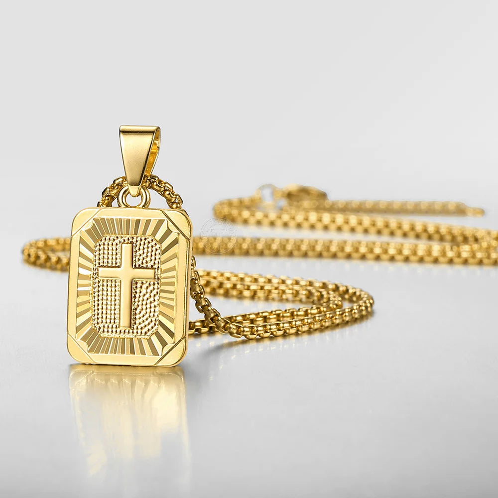 Square Cross Pendant