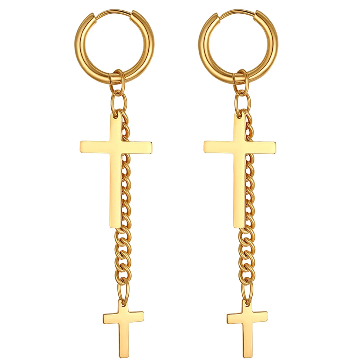 Double Cross Earrings