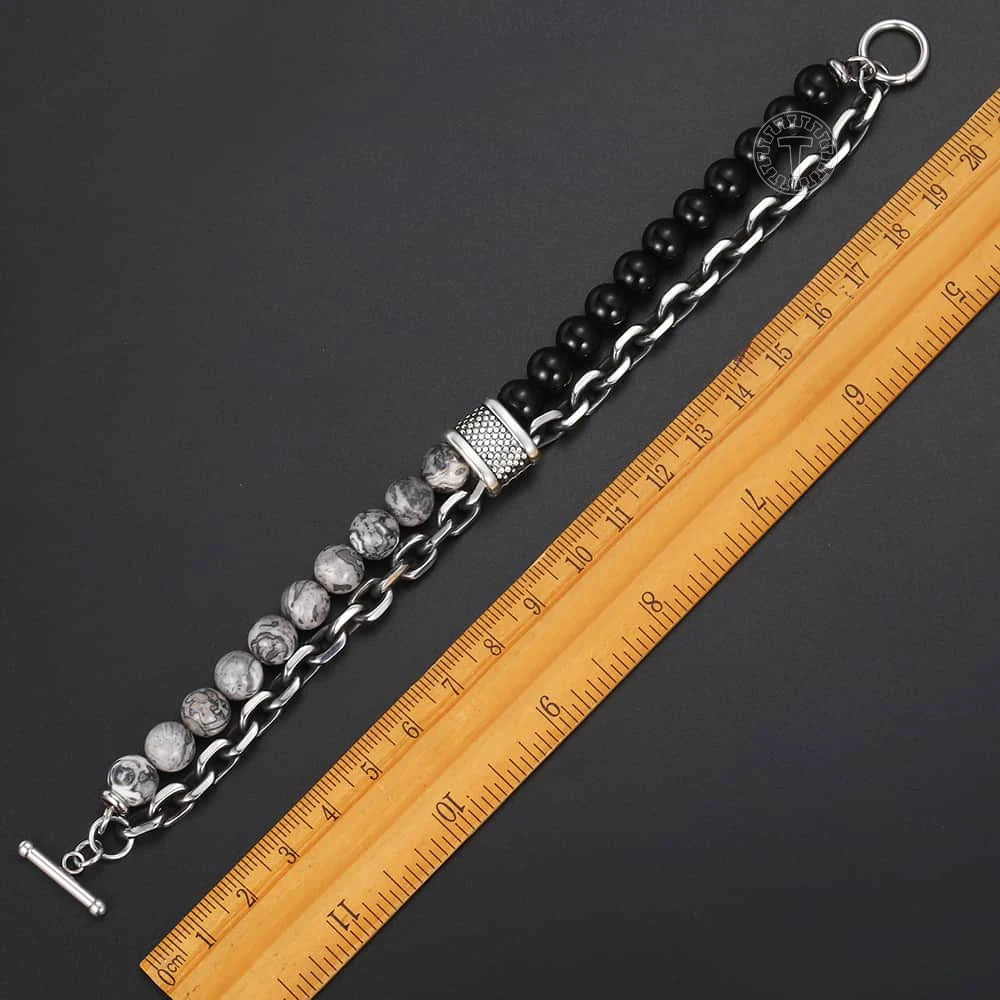 Beaded Stone Bracelet