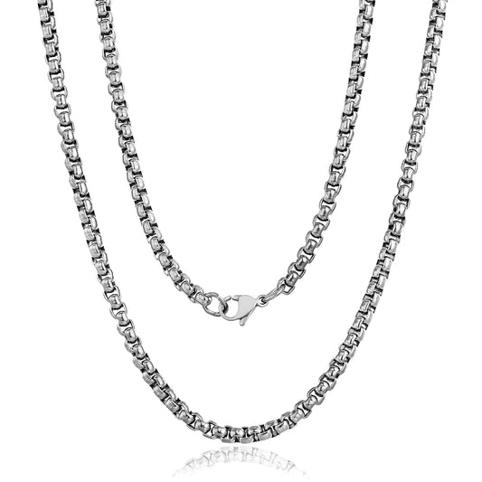 Silver-Tone Box Chain