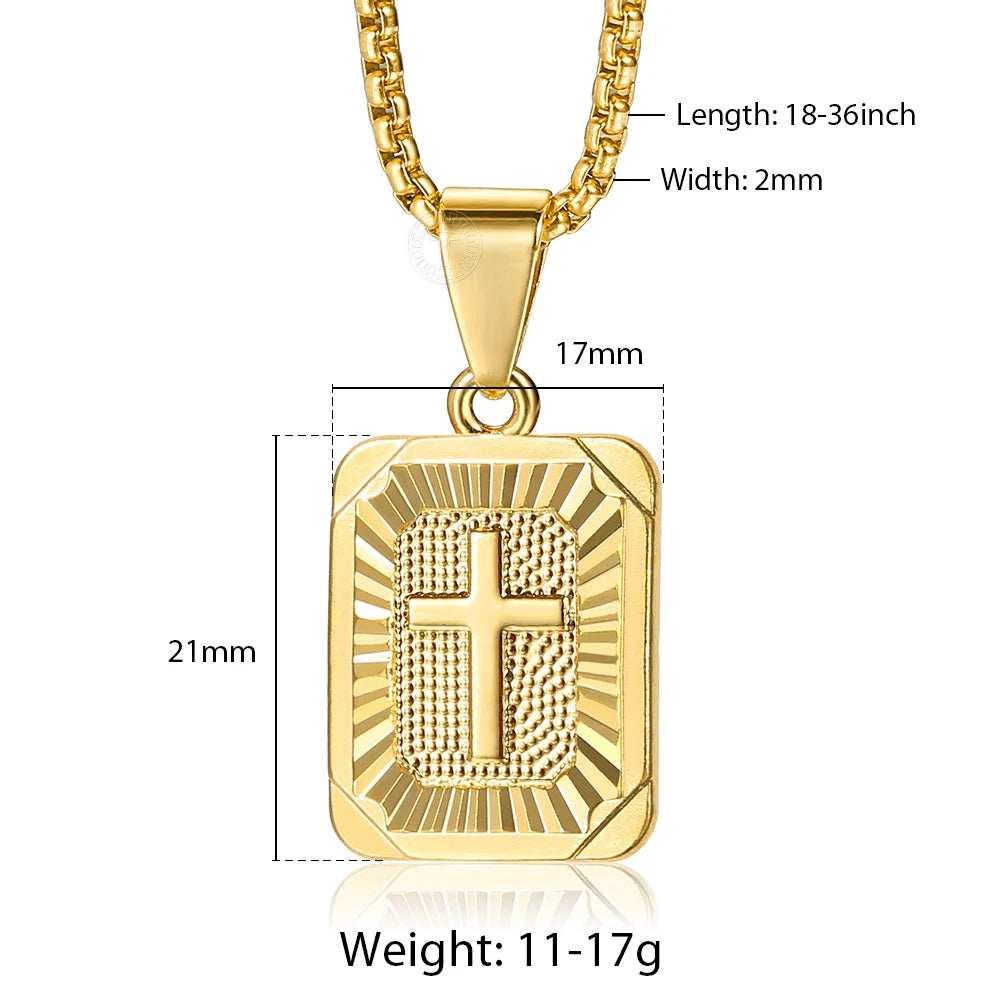 Square Cross Pendant