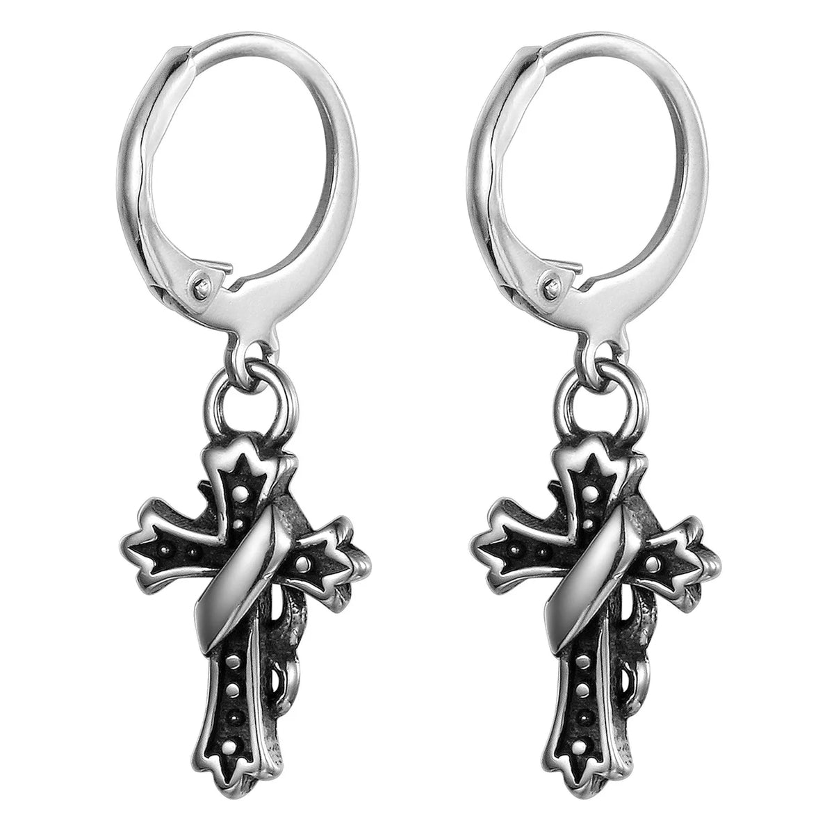 Cross Dangle Earrings