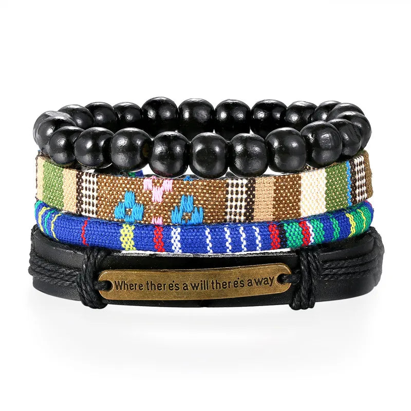 Leather Charm Bracelet