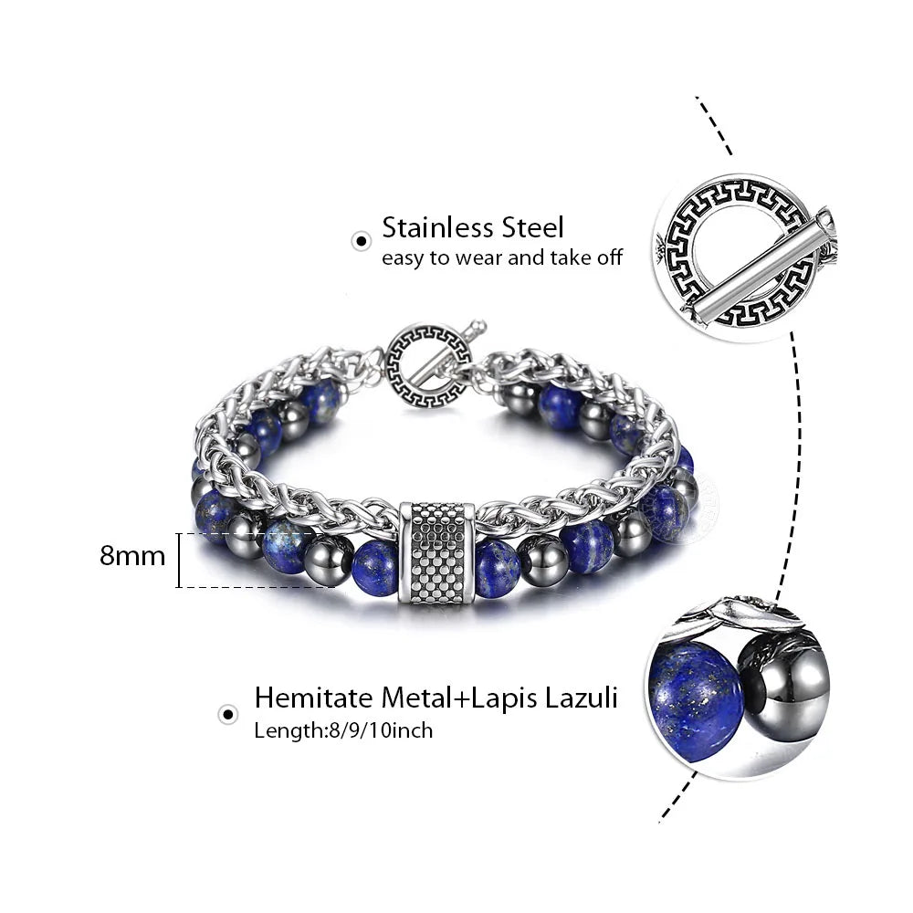 Beaded Stone Bracelet