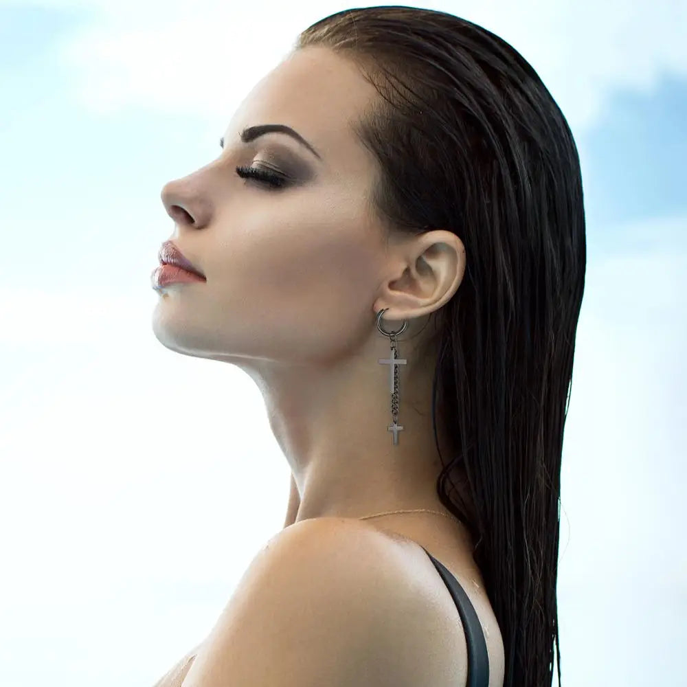Double Cross Earrings