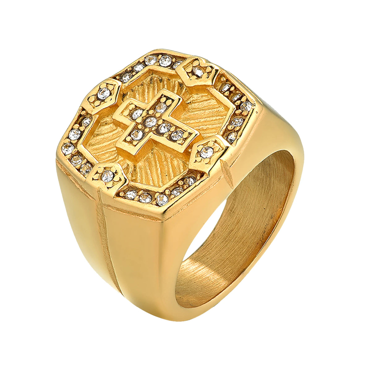 Gold Cross Ring