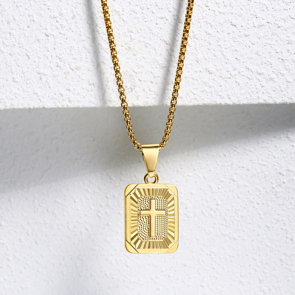 Square Cross Pendant