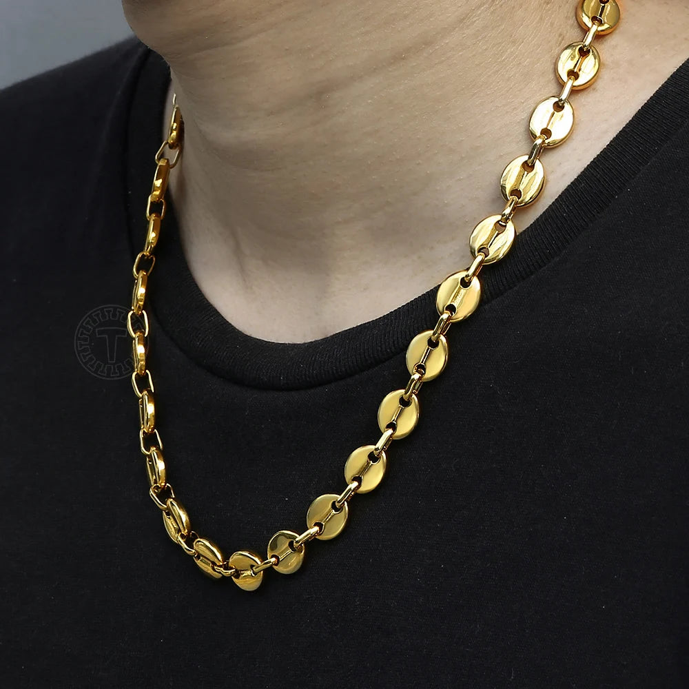Coffee Bean Link Necklace